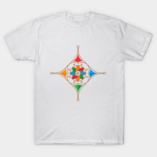 Colorful Vibes Abstract Energy Men's Graphic T-Shirt by cloud9ink